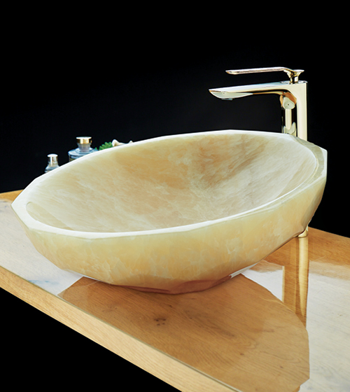 Honey Onyx Stone Basin  – Aquant India